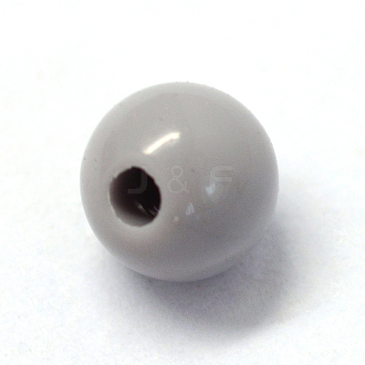 Opaque Acrylic Beads MACR-S802-6mm-QZ59-1