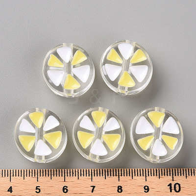 Transparent Enamel Acrylic Beads TACR-S155-005D-1