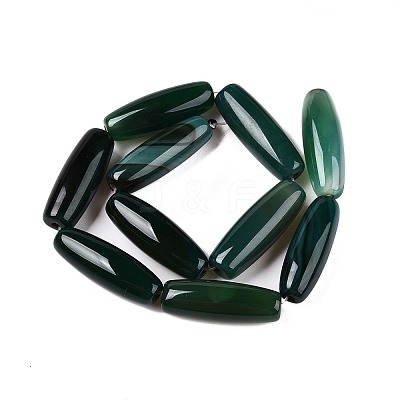Natural Agate Dyed Beads Strands G-T138-230B-1