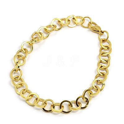 Fashionable 304 Stainless Steel Cable Chain Bracelets STAS-A028-B088G-1