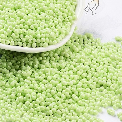 Baking Paint Glass Seed Beads SEED-A033-05S-1