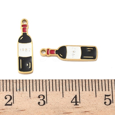 304 Stainless Steel Enamel Pendants STAS-G360-04G-04-1