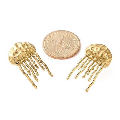 304 Stainless Steel Stud Earrings EJEW-Z081-02G-01-1