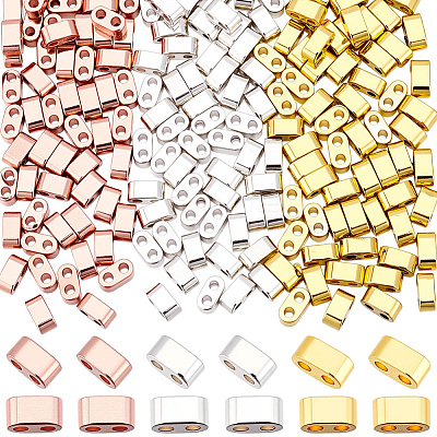 270Pcs 3 Colors Electroplated Synthetic Non-magnetic Hematite Beads G-BBC0001-64-1