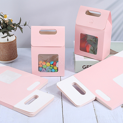 Rectangle Paper Gift Boxes with Clear Window CON-WH20003-02B-1