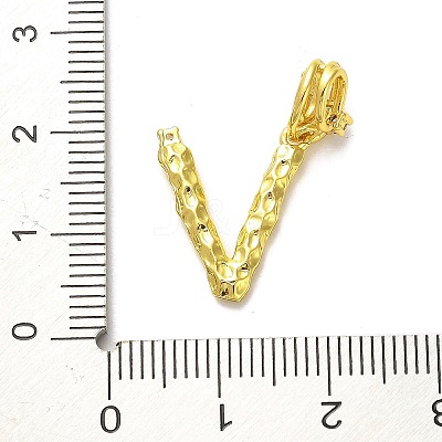 Rack Plating Brass Micro Pave Cubic Zirconia European Dangle Charms KK-L210-015G-V-1