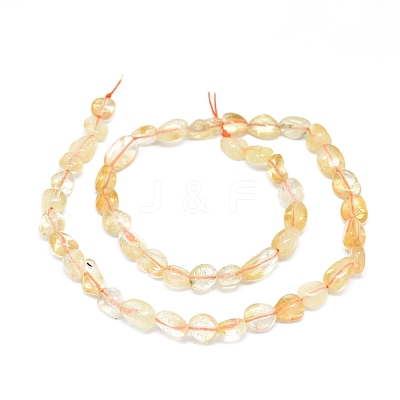 Natural Citrine Beads Strands G-D0004-A02-07-1