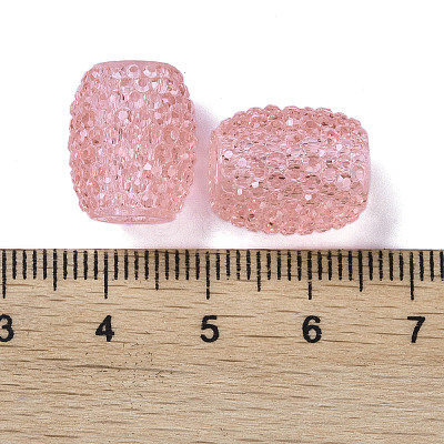 Transparent Resin European Jelly Colored Beads RESI-B025-01A-07-1