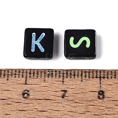 Opaque Acrylic Enamel Beads SACR-Q001-18A-1