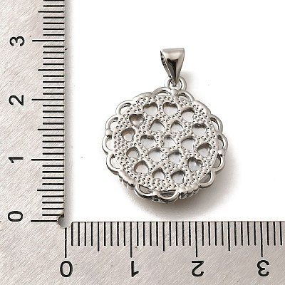 Brass Pave Natural Black Lip Shell Carved Cat Pendants KK-Z091-08P-02-1