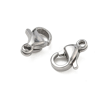 304 Stainless Steel Lobster Claw Clasps STAS-H352-01B-P-1