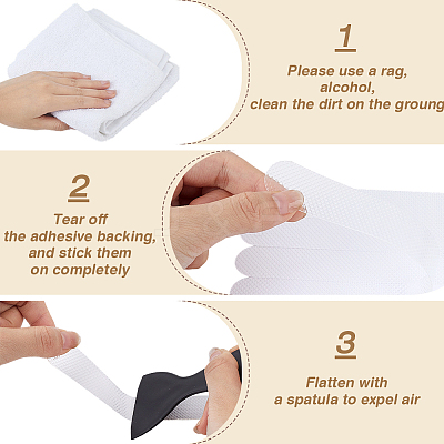12 Bags Transparent PVC Bathtub Waterproof Bathroom Anti-slip Strips AJEW-BC0010-45-1