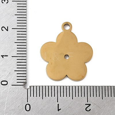 304 Stainless Steel Enamel Pendants STAS-K312-07F-G-1