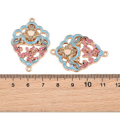 Alloy Enamel Cabochon Connector Settings AL-CBA8479-04KCG-1