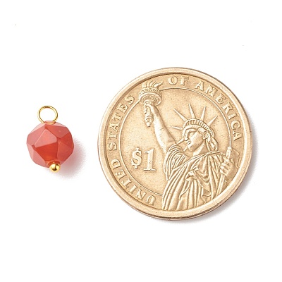 Chakra Theme Natural Genmstone Charms PALLOY-JF01241-1