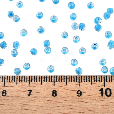 Glow in the Dark Luminous Transparent Glass Seed Beads SEED-YWC0001-01E-1