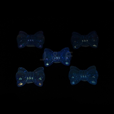 UV Plating Luminous Transparent Acrylic Beads OACR-P010-08E-1