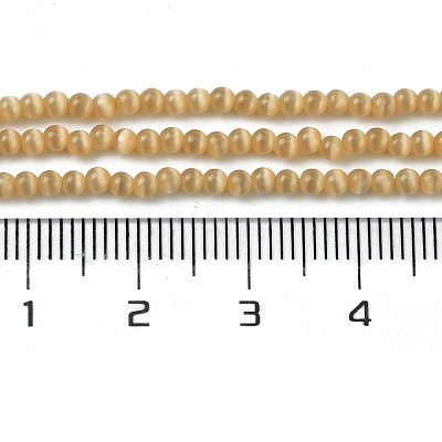 Cat Eye Beads Strands CE-Z001-01G-1