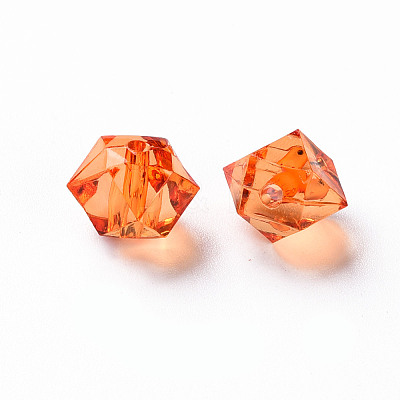 Transparent Acrylic Beads TACR-S154-15B-84-1