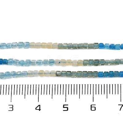 Natural Blue Green Yellow Apatite Beads Strands G-NH0050-B01-01-1