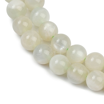 Natural Green Moonstone Beads Strands G-NH0060-A01-02-1