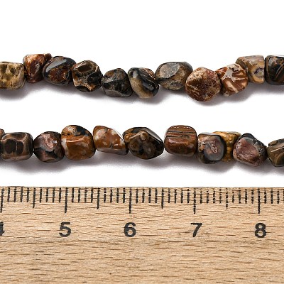 Natural Leopard Skin Jasper Beads Strands G-I389-A09-1