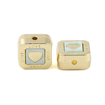 Rack Plating Alloy with Acrylic Beads FIND-B037-01G-04-1