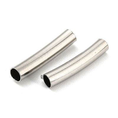 Non-Tarnish 304 Stainless Steel Tube Beads STAS-B047-27C-P-1