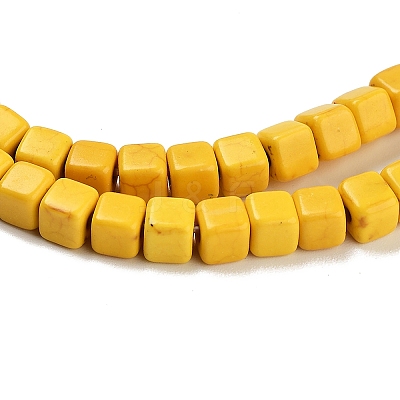 Synthetic Turquoise Beads Strands X-TURQ-G108-4x4mm-06-1