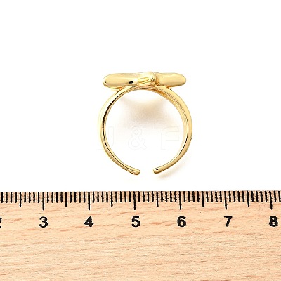 Brass Cuff Rings for Women RJEW-F184-08E-G-1