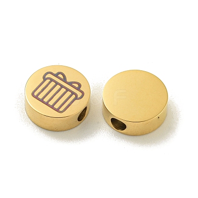 Halloween 304 Stainless Steel Beads STAS-U017-01G-P-1