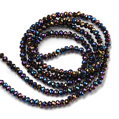 Electroplate Glass Beads Strands EGLA-F149-FP-10-1