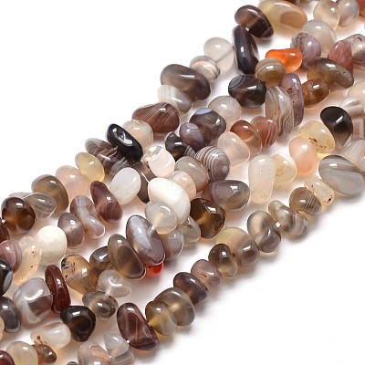 Natural Botswana Agate Chip Beads Strands X-G-E271-104-1
