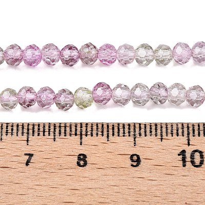 Transparent Glass Beads Strands X-GLAA-T023-4mm-A16-1