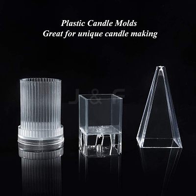 Plastic Candle Molds Sets AJEW-OC0001-06-1