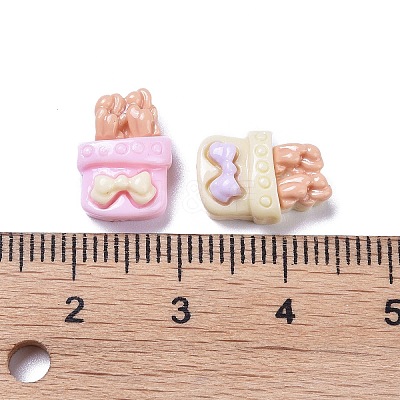 Opaque Cute Resin Decoden Cabochons RESI-B024-01K-1