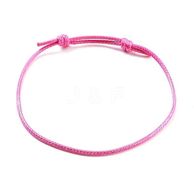 Adjustable Waxed Polyester Cord Bracelet for Women BJEW-TAC0011-1