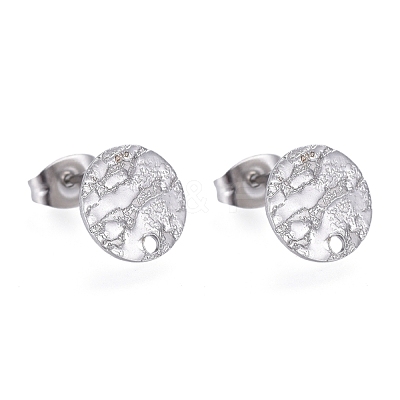 Non-Tarnish 304 Stainless Steel Stud Earring Findings STAS-M228-T01-02P-1