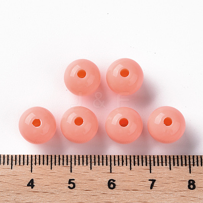 Opaque Acrylic Beads MACR-S370-C10mm-SS2109-1