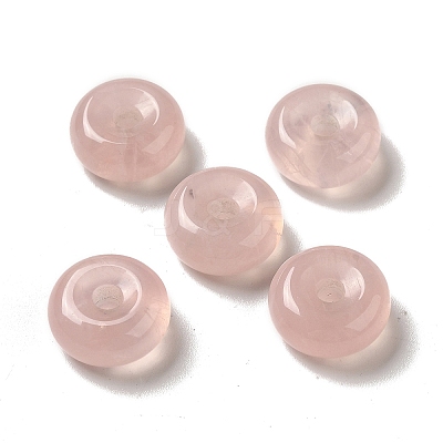 Natural Rose Quartz European Pendants G-M397-01B-1