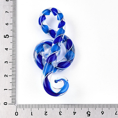 Handmade Lampwork Big Pendants LAMP-T023-07-1