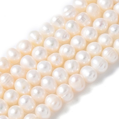 Natural Cultured Freshwater Pearl Beads Strands PEAR-I007-07O-03A-1