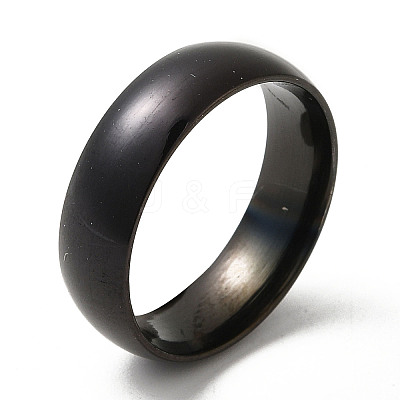 Ion Plating(IP) 304 Stainless Steel Flat Plain Band Rings STAS-I160-A-18mm-B-1