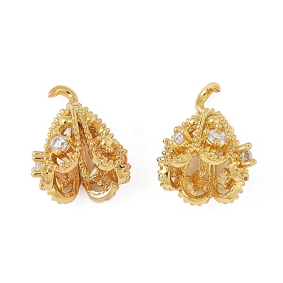 Brass Micro Pave Cubic Zirconia Peg Bails KK-V015-31G-01-1