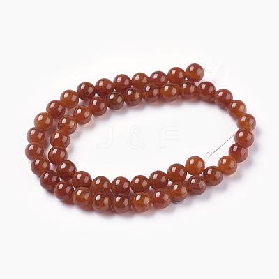 Natural Crackle Agate Beads Strands G-D868-8mm-01-1