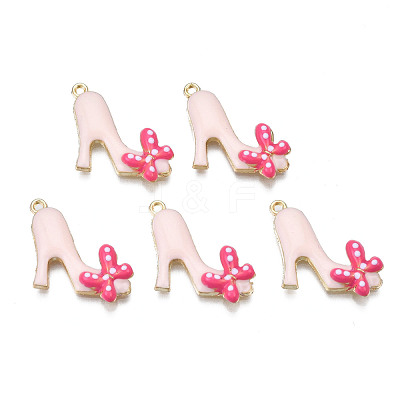 Rack Plating Alloy Enamel Pendants ENAM-T011-131A-1