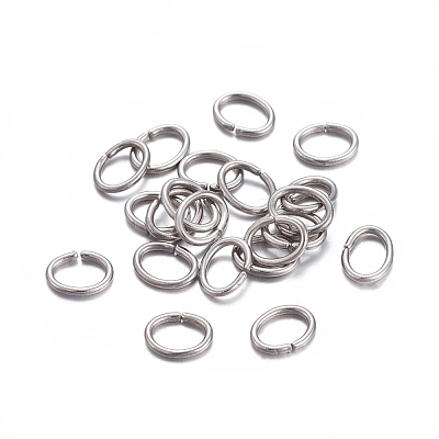 Tarnish Resistant 304 Stainless Steel Open Jump Rings X-STAS-F221-40P-J-1