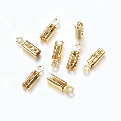 304 Stainless Steel Folding Crimp Ends X-STAS-F174-35G-D-1