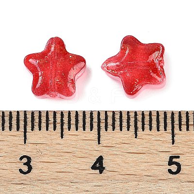 Transparent Spray Painted Glass Beads X1-GLAA-NH0003-01I-1