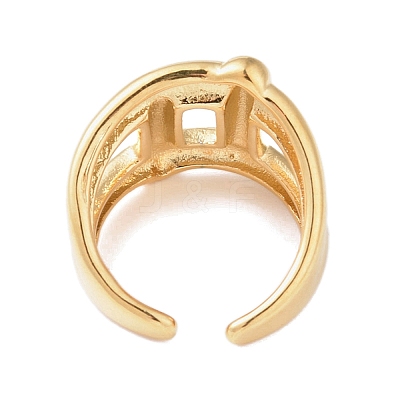 Brass Open Cuff Ring LS-RJEW-R143-01G-G-1
